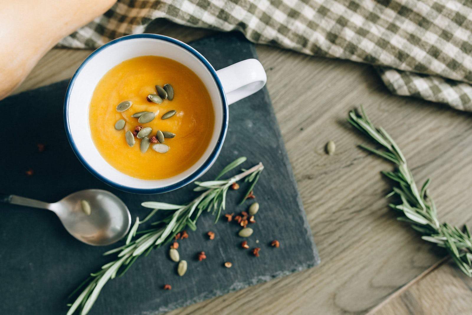 Recette : Velouté de Potimarron au César Régalis